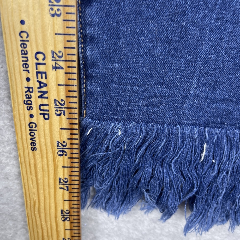 FRAME Le Skinny de Jeanne Fringe Hem Jeans Womens 31 Ripped Distressed Grunge - Picture 8 of 14